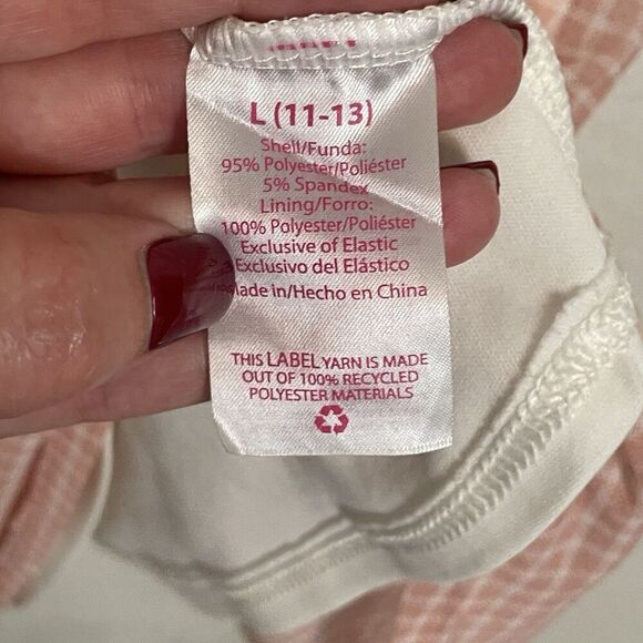 Y2K No Boundaries Pink Gingham Babydoll Dress Floral Milkmaid Cottagecore Size L - Picture 6 of 9